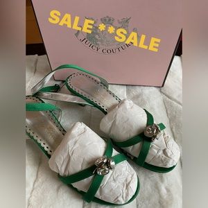Juicy Couture Green Strap sandals